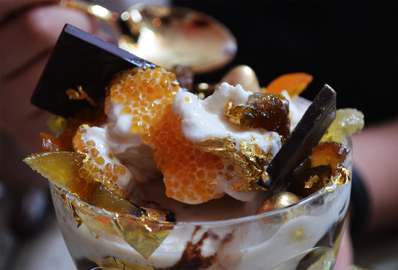 the golden opulence sundae