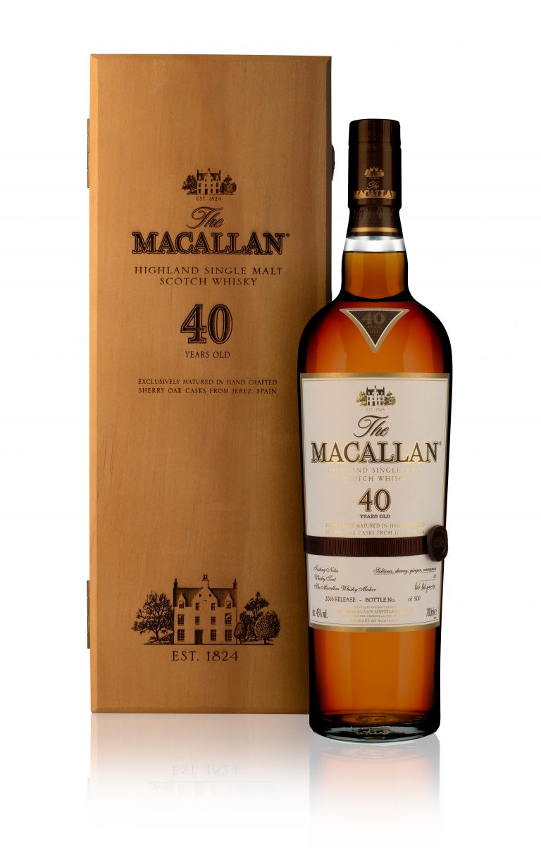 A Brilliant Choice Macallan S 40 Year Sherry Oak Scotch The Extravagant