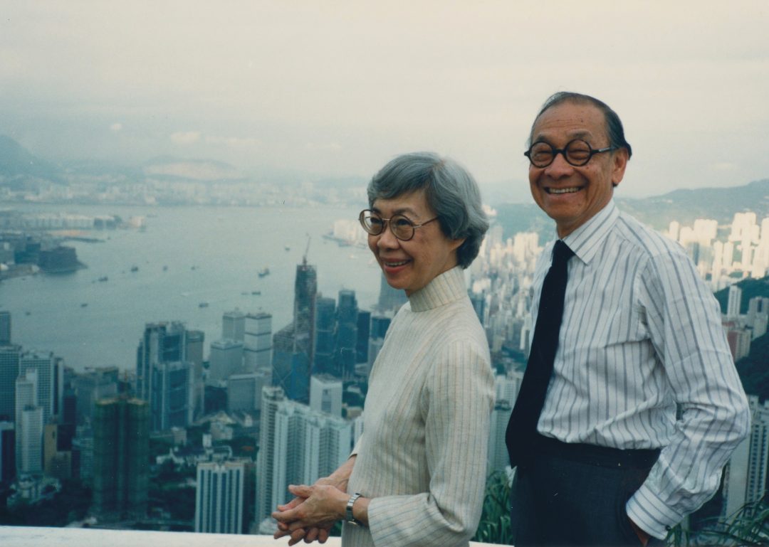 Eileen and I.M. Pei, Hong Kong, 1988