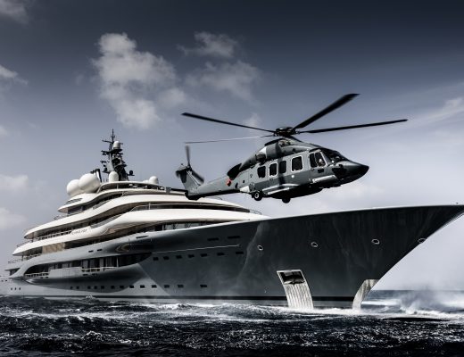 The Most Extravagant Super Yacht Charters | Winter 2020/2021 - FLYING FOX - Heli © G. Plisson for Imperial
