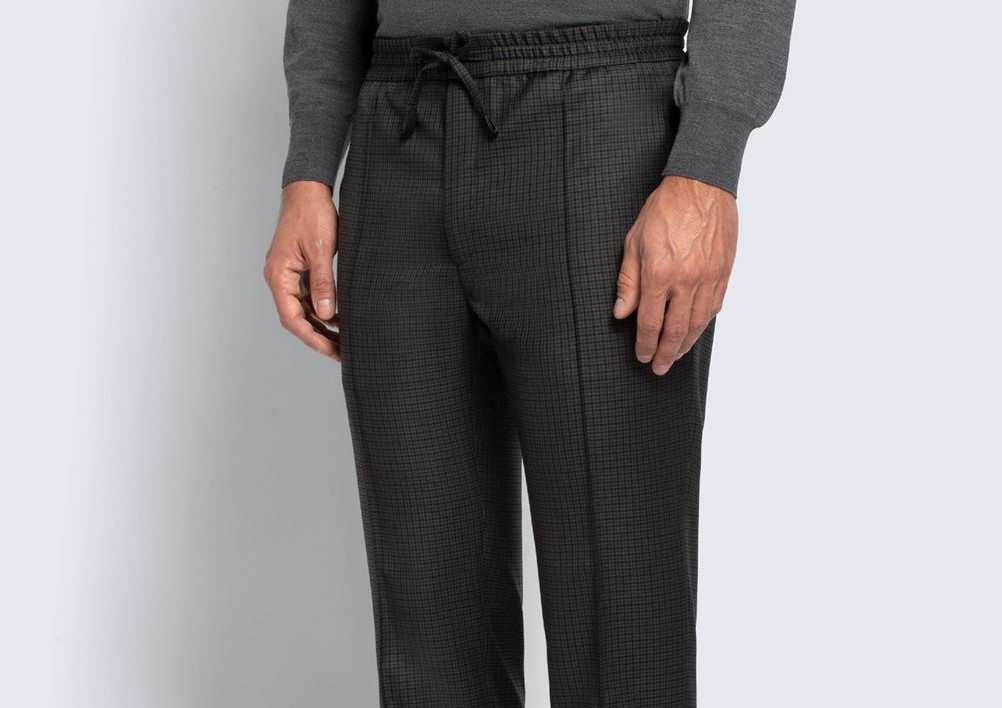 Black & Grey Checkered Sydney Trousers